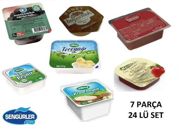 KAHVALTILIK PİKNİK SET 7 ÇEŞİT (24 LÜ SET) - 1