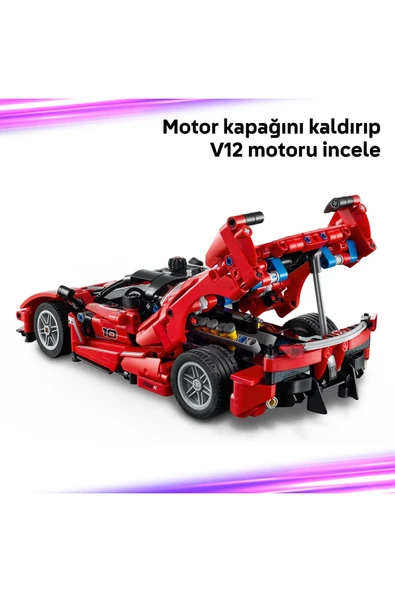 ® Technic Ferrari FXX K 42212 - 10+ Çocuklar için STEM Oyuncak Yapım Seti (897P) - 6