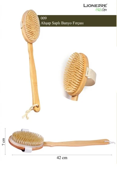 Lionesse Ahşap Saplı Banyo Fırçası 009 - 2