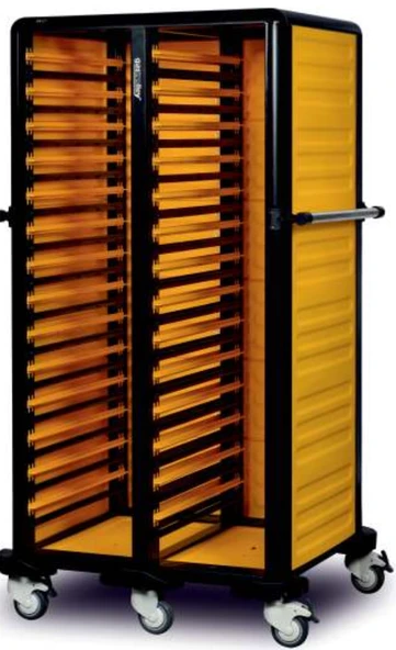 Gastrolley İkili Gn Küvet Taşıma Arabası 150 (2 Yanı+ Arka Kapalı) ürün görseli 1