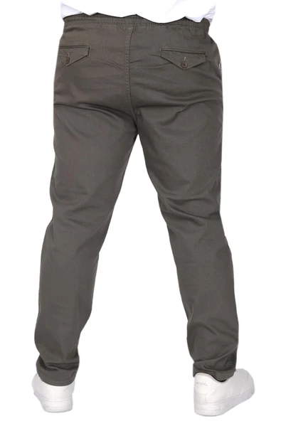 Mode XL Büyük Beden Erkek Pantolon Gabardin Düz Paça Jogger Everest 21929 Haki - 3