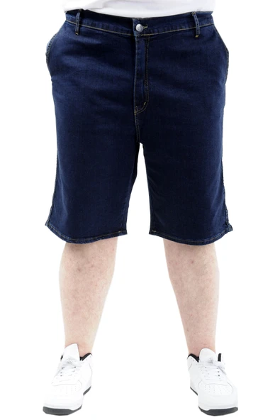 Mode XL Büyük Beden Erkek Kapri Kot Armina 22906 Lacivert ürün görseli 1