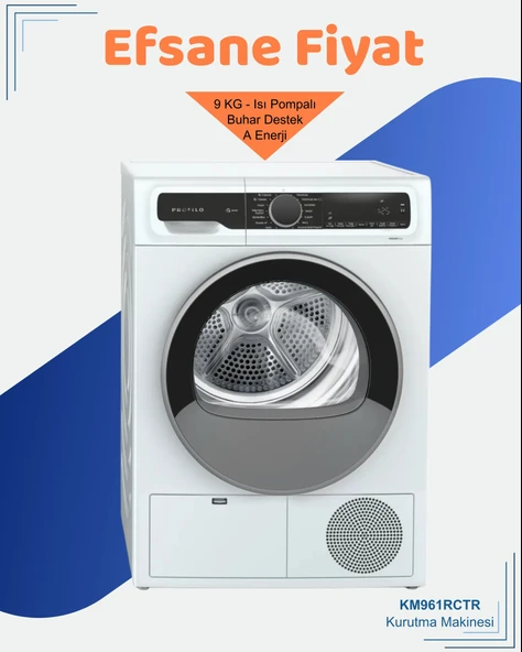 Profilo KM961RCTR 9 kg Çamaşır Kurutma Makinesi