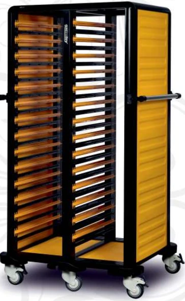 Gastrolley İkili Gn Küvet Taşıma Arabası 150 (2 Yanı Kapalı) 93 x 71 x 174 (cm) ürün görseli 1