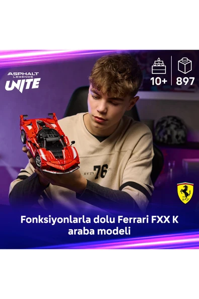 ® Technic Ferrari FXX K 42212 - 10+ Çocuklar için STEM Oyuncak Yapım Seti (897P) - 5