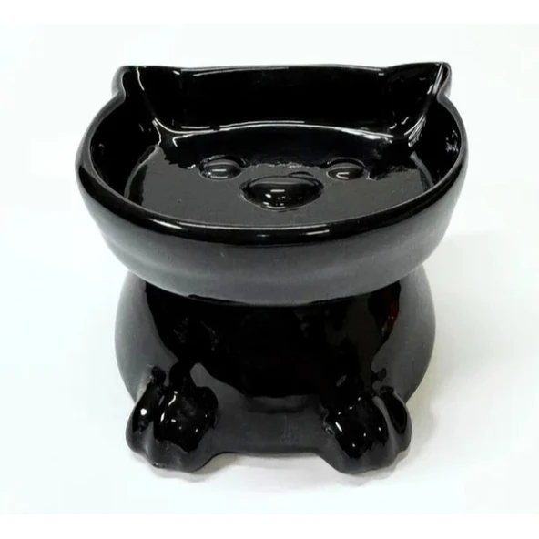 Ayaklı Kulaklı Seramik Mama Kabı - Resim 4