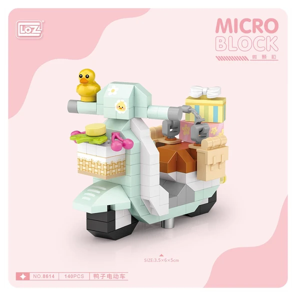 LZ8614 LOZ Sevimli Motor Blok Seti Mini Poşet - Resim 3