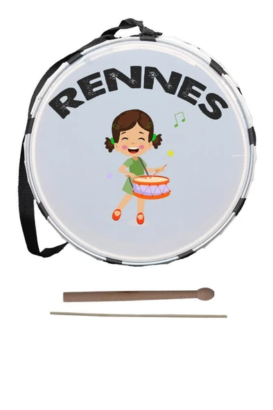 Rennes DVL-32BRW Örf Aletleri Özel Tasarım Çocuk Davulu 30 cm - 3