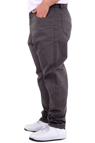 Mode XL Büyük Beden Erkek Gabardin 5Cep Doga Classic 22920 Antrasit - 2