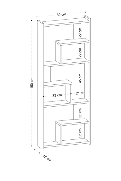 Decormet Prins Kitaplık Dec0055 - Resim 4