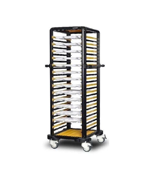 Gastrolley Tekli Self Servis Arabası 150 (2 Yanı Kapalı) 59 x 71 x 174 (cm) ürün görseli 1