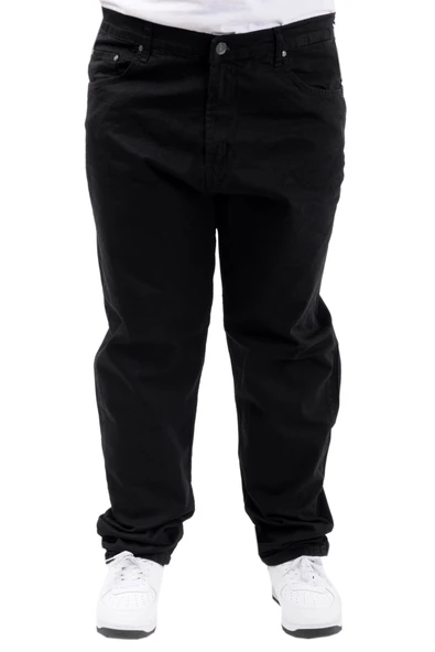 Mode XL Büyük Beden Erkek Kot Pantolon Klasik NEPTN 24900 Siyah