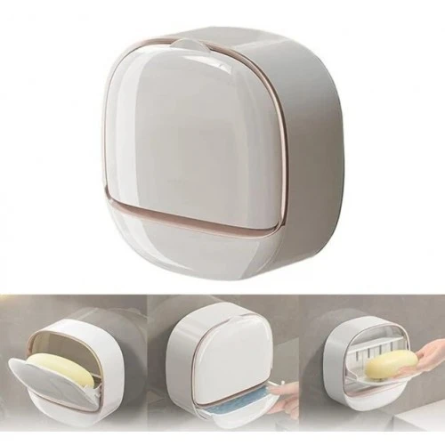 Drenaj Hazneli Kapaklı Katı Sabunluk ürün görseli 1