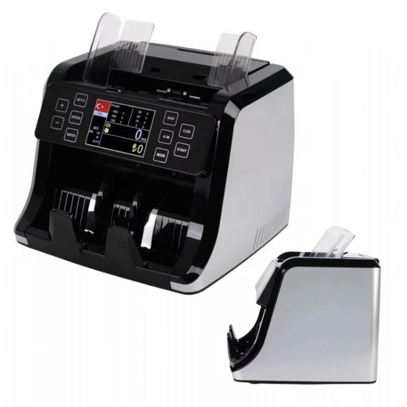 A15 TL / Euro Üsten beslemeli Kağıt Para Sayma Makinesi ürün görseli