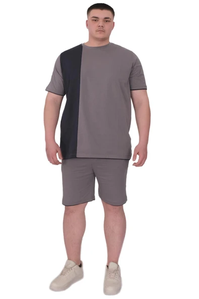 Mode XL Büyük Beden Erkek Kapri Suprem MD08 22135 Füme - 4