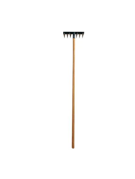 7 Dişli Ot Yolma Çelik Tırmık Çapası 3 mm Paslanmaz Çelik Bıçak 24 cm - 2
