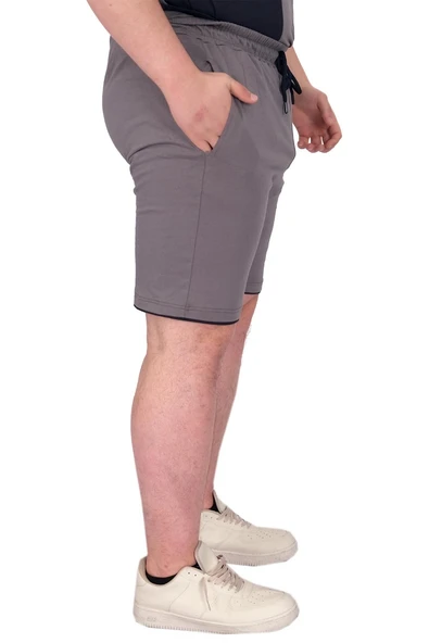 Mode XL Büyük Beden Erkek Kapri Suprem MD08 22135 Füme - 8