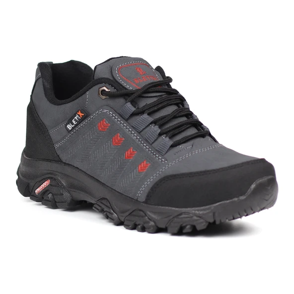 Erkek Füme Outdoor Trekking Ayakkabı Kaymaz Taban Suya Dayanıklı Hafif Rahat Günlük Yürüyüş ve Dağ Spor Ayakkabısı - Resim 10