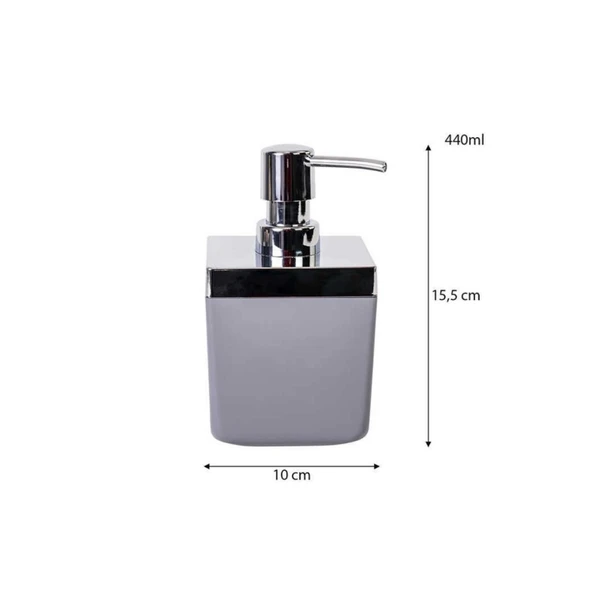 Primanova Toskana Gri Sıvı Sabunluk
