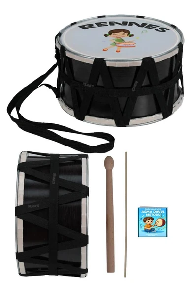 Rennes DVL-32BRW Örf Aletleri Özel Tasarım Çocuk Davulu 30 cm - 2