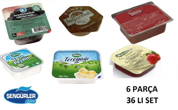 KAHVALTILIK PİKNİK SET 6 ÇEŞİT (36 LI SET) ürün görseli 1