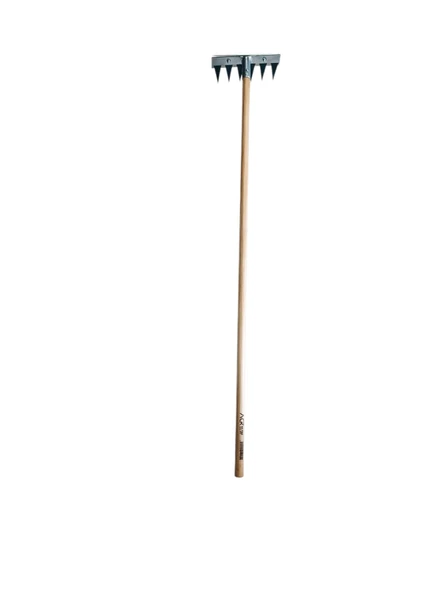 6 Dişli Ot Yolma Çelik Tırmık Çapası Ck-75 21 cm - 2