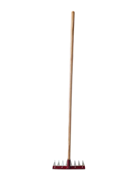 8 Dişli Ot Yolma Çelik Tırmık Çapası 3 mm Paslanmaz Çelik Bıçak 27 cm - 3