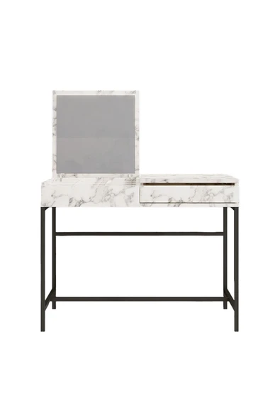 Decormet Linda Makyaj Masası Carrara Marble - Resim 6
