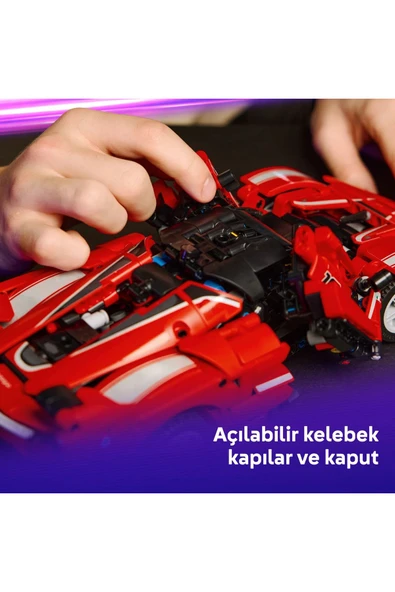 ® Technic Ferrari FXX K 42212 - 10+ Çocuklar için STEM Oyuncak Yapım Seti (897P) - 7
