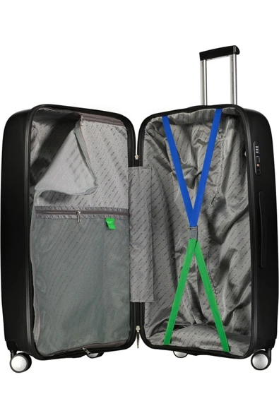 14BNT1000-3 Trolley 50 cm Unisex Kabin Boy Valiz - Resim 5