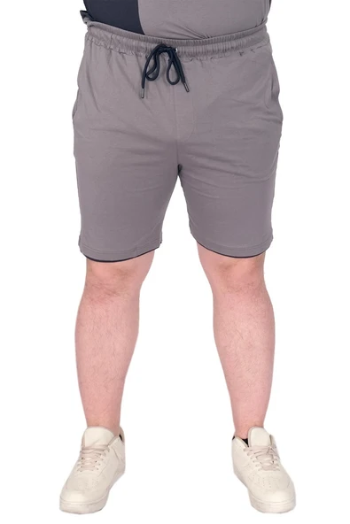 Mode XL Büyük Beden Erkek Kapri Suprem MD08 22135 Füme - 6