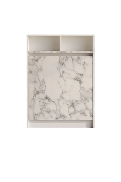 Decormet Bracked Çok Fonksiyonlu Masa Carrara Marble - Resim 5