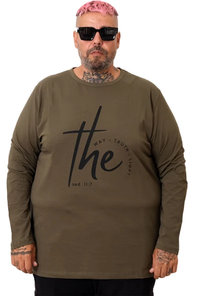 Mode XL Erkek Uzun Kol T-Shirt THE SED U25103 ürün görseli 1