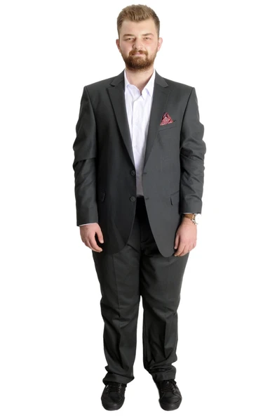 Mode XL Büyük Beden Erkek Takım Elbise PEROTTI 23021 Haki - Resim 5