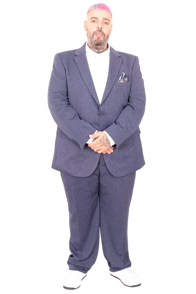 Mode XL Büyük Beden Erkek Takım Elbise Tintin Basic All 24020 Indigo - 6