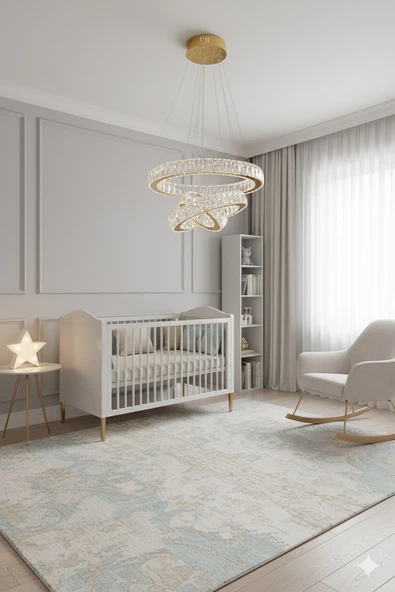 GN GEN AYDINLATMA Plaket Kristal Taş Işlemeli Gold Paslanmaz Ledli 20-30-40 cm 3 Renk - 7