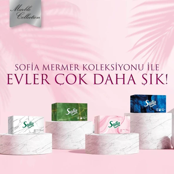 Sofia Kutu Mendil 100 Yaprak x 4 - Resim 5