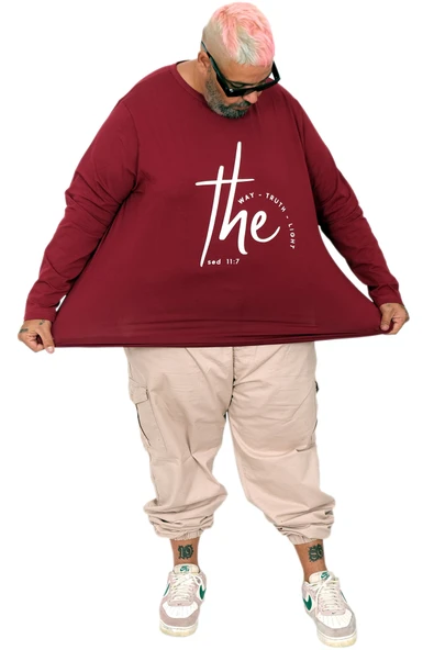 Mode XL Erkek Uzun Kol T-Shirt THE SED U25103 - Resim 4