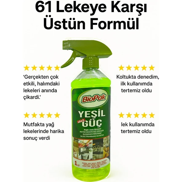 BioPak Leke Sökücü Sihirli Yeşil Güç - 2