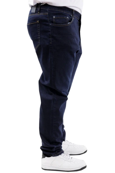 Mode XL Büyük Beden Erkek Kot Pantolon Klasik NEPTN 24900 Lacivert - Resim 3