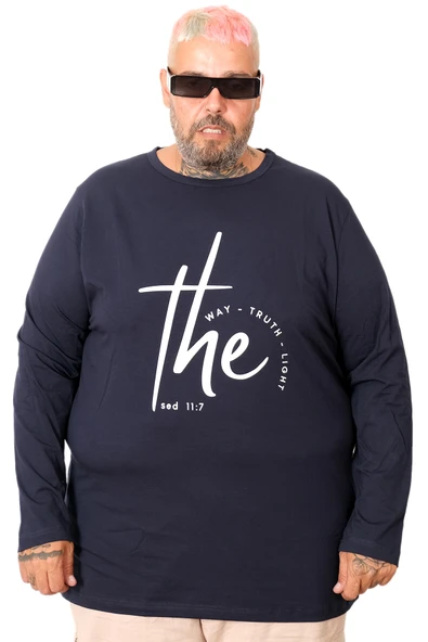 Mode XL Erkek Uzun Kol T-Shirt THE SED U25103 ürün görseli 1