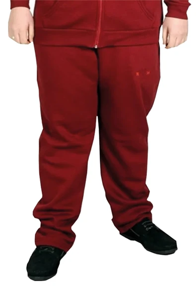 Mode XL Büyük Beden Erkek Eşofman Altı 3 İplik 18536 Bordo ürün görseli