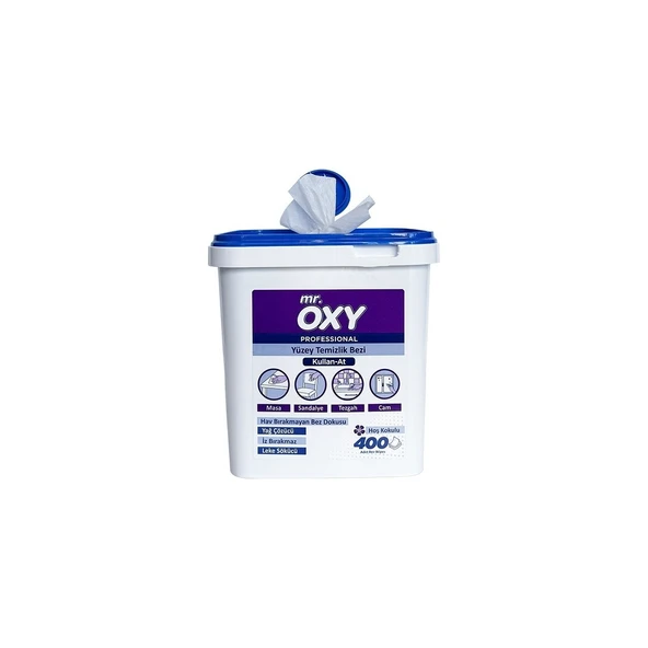 Mr.oxy Mr. Oxy Profesyonel Yüzey Temizlik Mendili 400'LÜ - 4