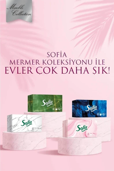 SOFİA Kutu Mendil 4x100'lü - 5