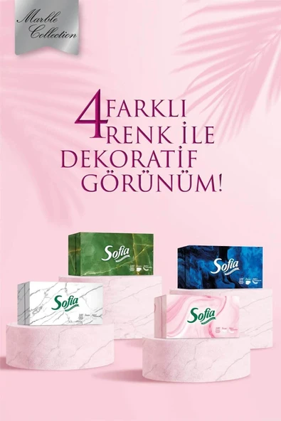 SOFİA Kutu Mendil 4x100'lü - 4