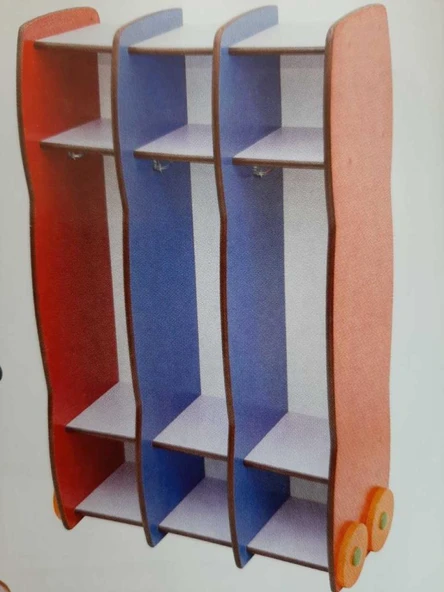 VESTİYER (3 BÖLMELİ)