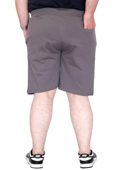 Mode XL Büyük BedenErkek Şort 26 Baskılı 25301S Füme - Resim 4