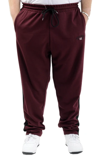 Mode XL Erkek Büyük Beden Eşofman Altı Cepli İnterlok GARNILI 24518 Mürdüm ürün görseli