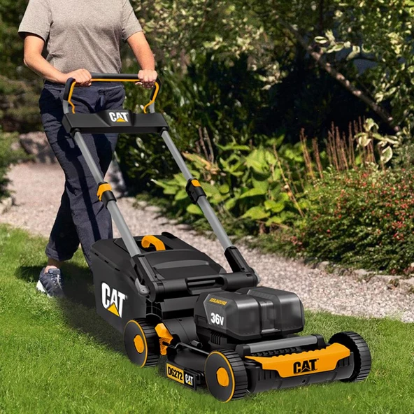 CAT DG272 36Volt 4.0Ah. Li-ion 41CM Profesyonel Kömürsüz Şarjlı Çim Biçme - 11