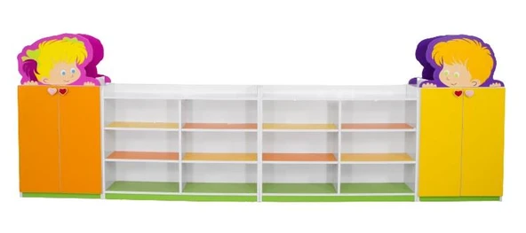 SEVİMLİ ÇOCUK FİGÜRLÜ DOLAP SETİ ürün görseli